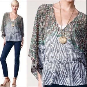 CAbi Multicolor Patterned Blouse